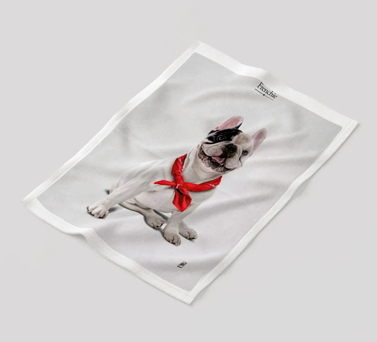 Frenchie (Titled) coperta in pile da Rob Art | Illustration