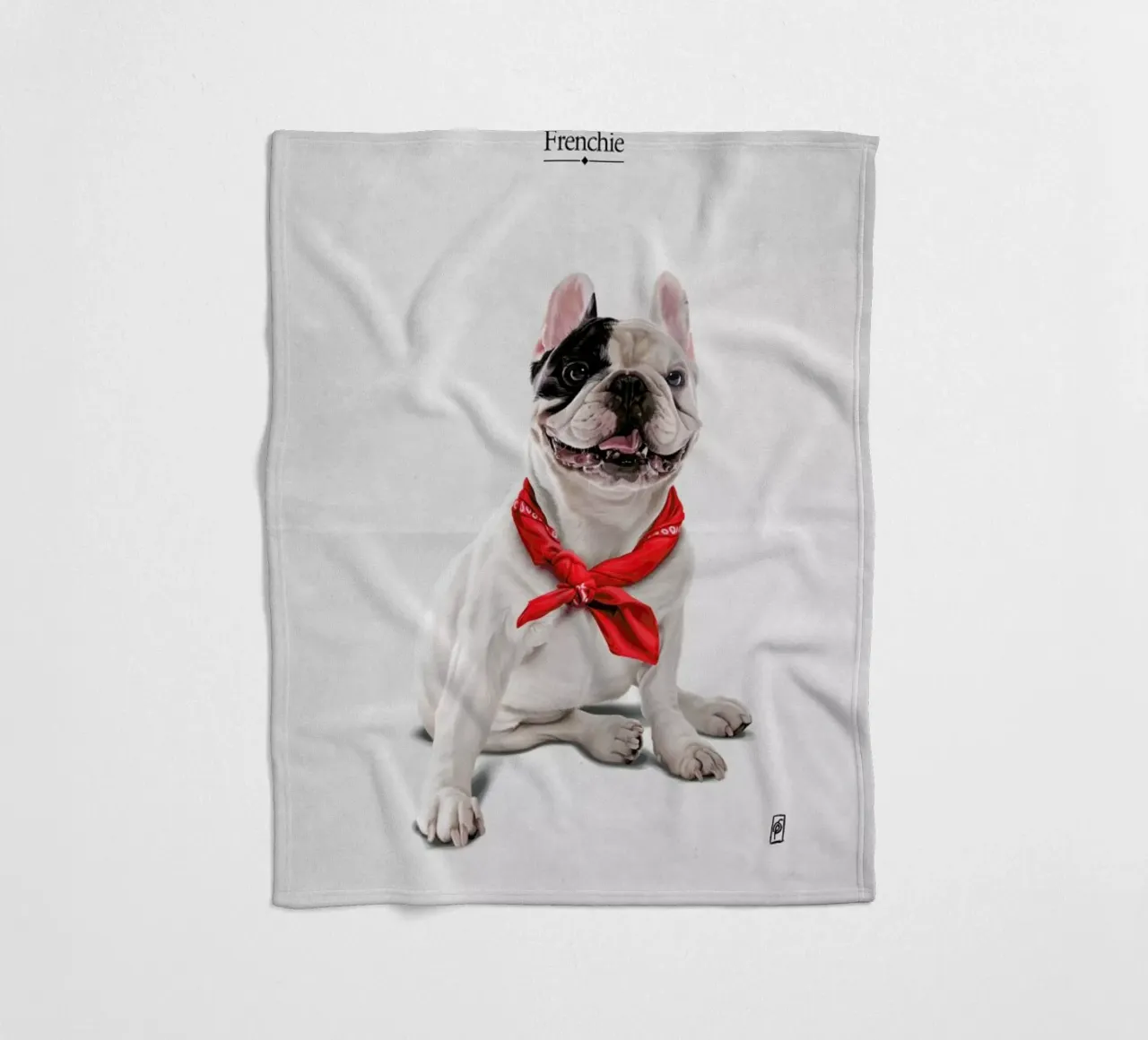 Frenchie (Titled) coperta in pile da Rob Art | Illustration