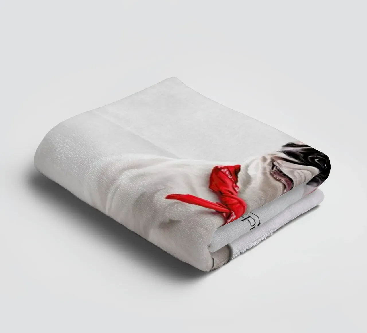 Frenchie (Titled) towel by Rob Art | Illustration