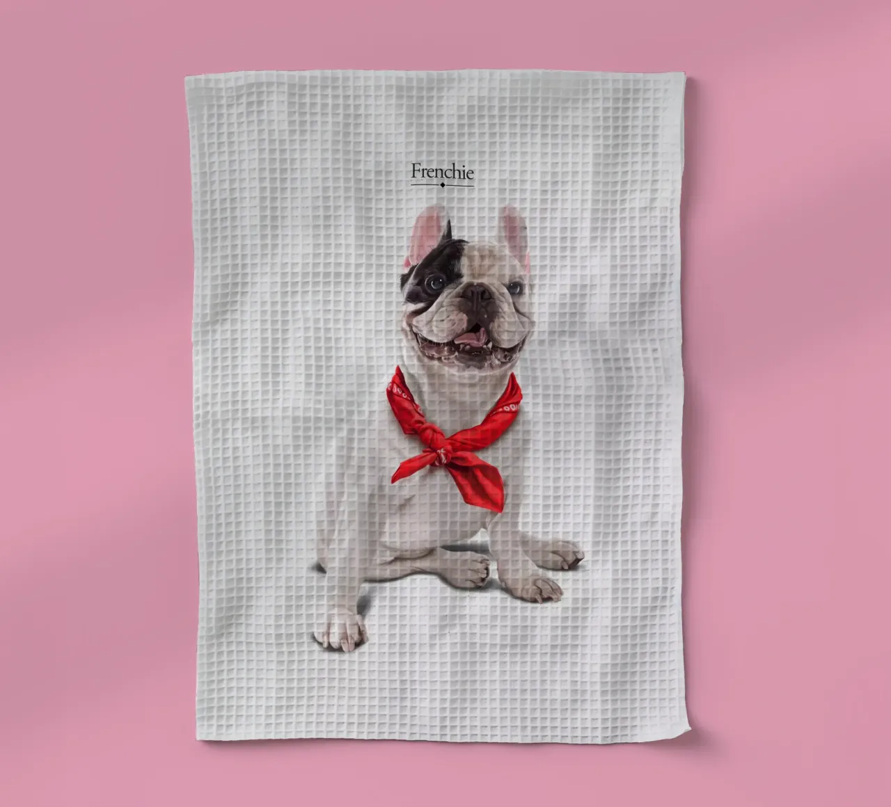 Frenchie (Titled) canovaccio da cucina da Rob Art | Illustration