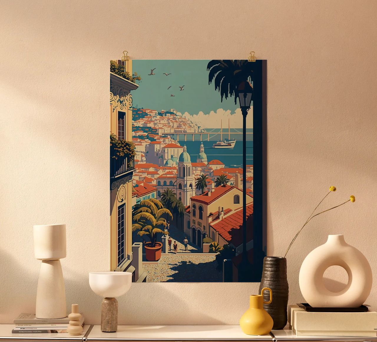 Lisbonne Pixel art poster de Bernotas