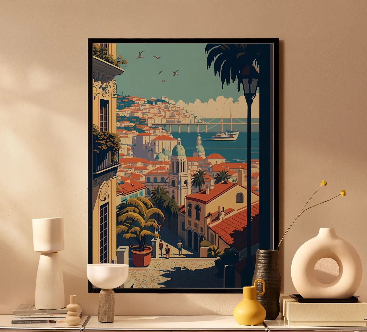 Lisbonne Pixel art poster de Bernotas