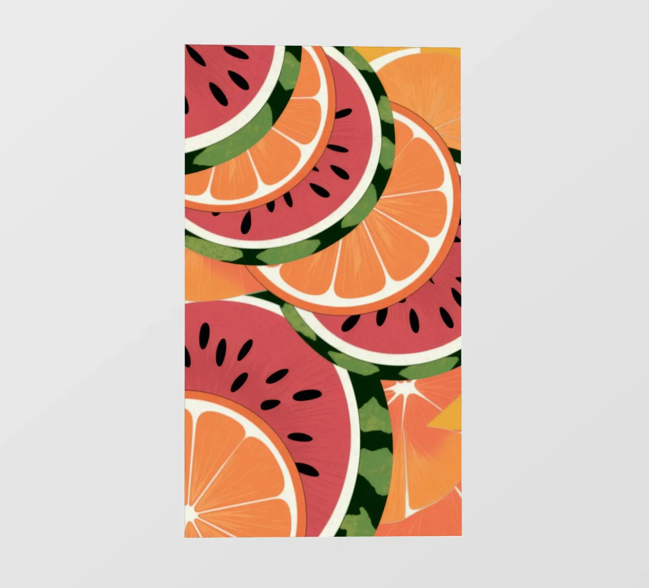Sappige Watermeloen Citrus backlit folie van Atelier Tiga