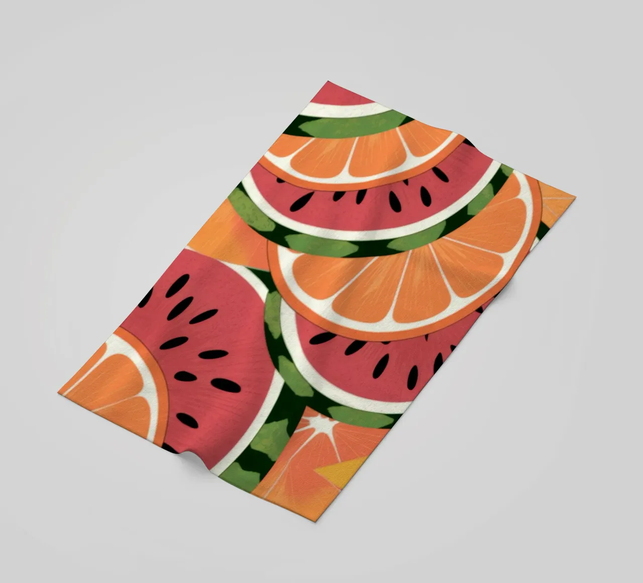 Juicy Watermelon Citrus beach towel by Atelier Tiga