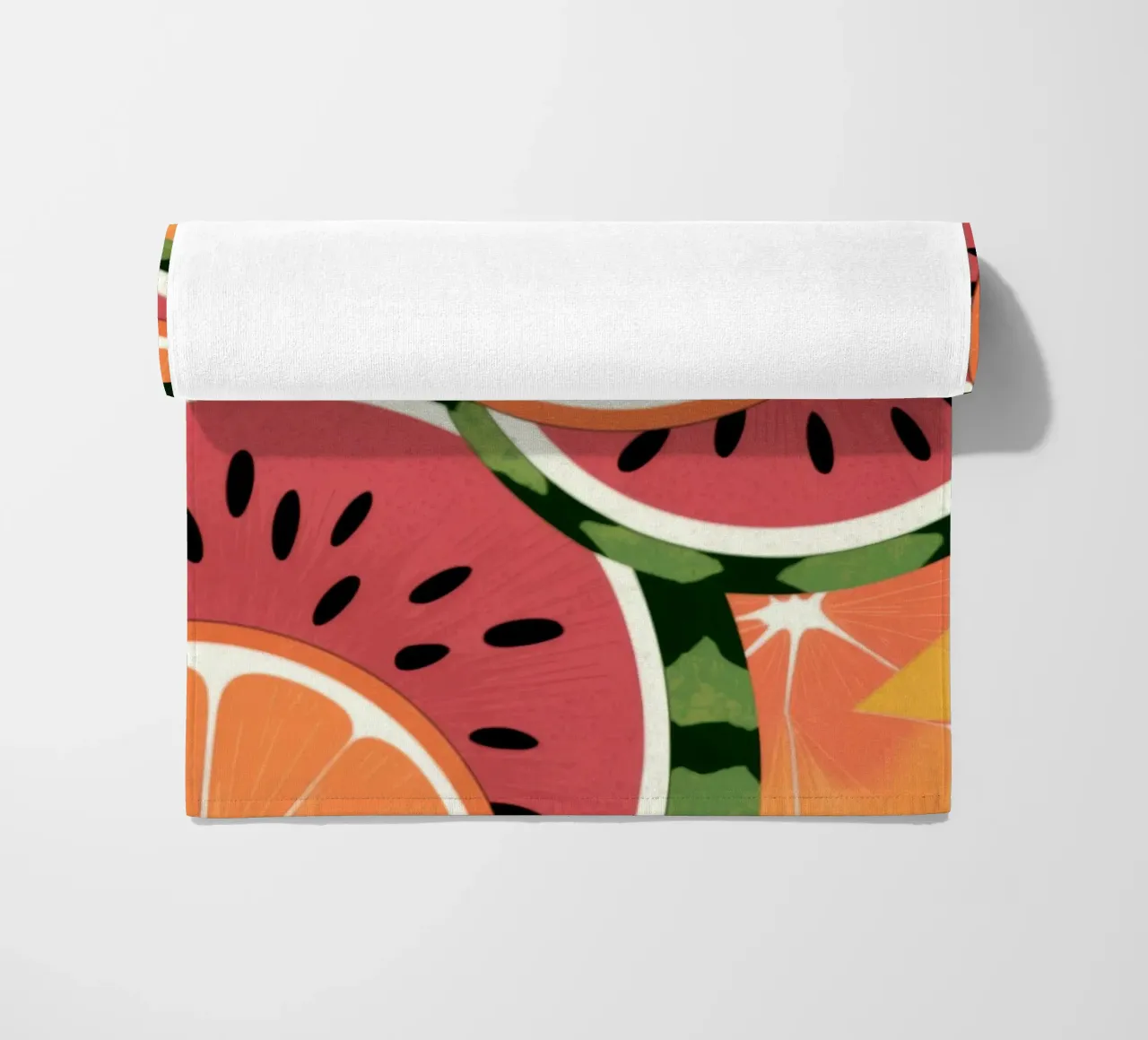 Juicy Watermelon Citrus beach towel by Atelier Tiga