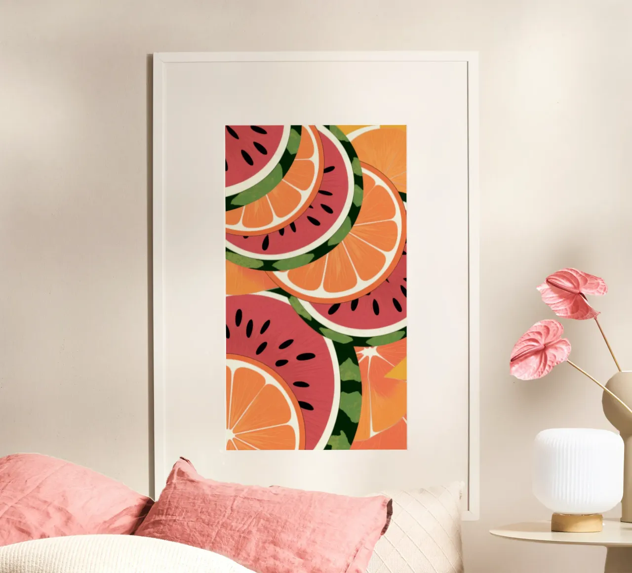 Pastèque juteuse Agrumes poster de Atelier Tiga