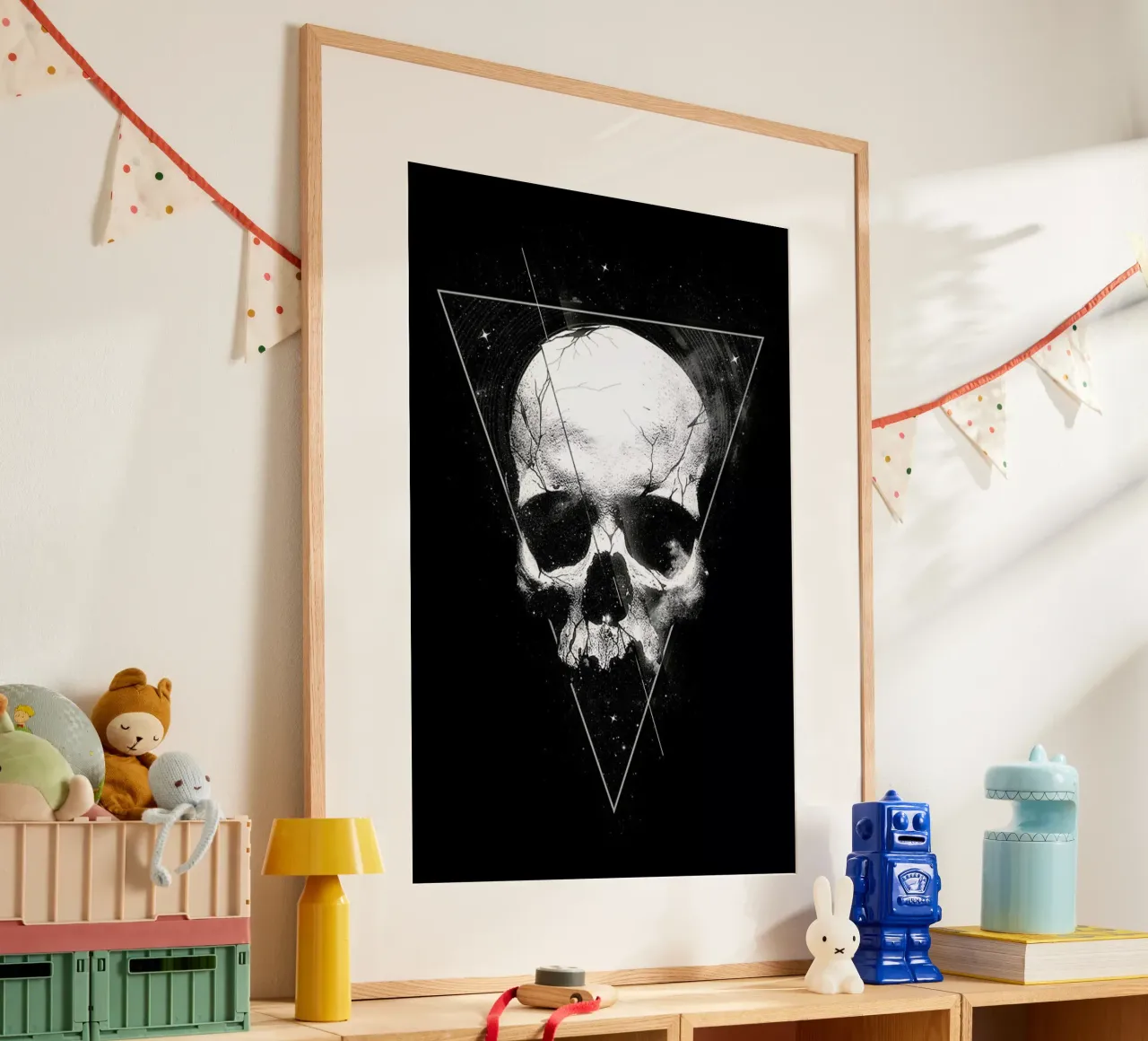 We Are All Made of Stars poster con telaio in legno da Nicebleed