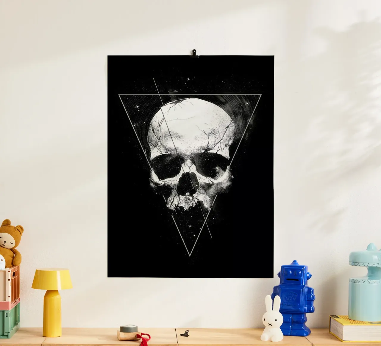We Are All Made of Stars poster con telaio in legno da Nicebleed