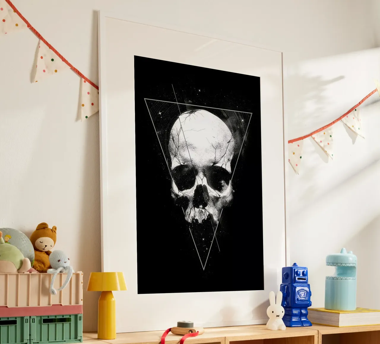 We Are All Made of Stars poster con telaio in legno da Nicebleed
