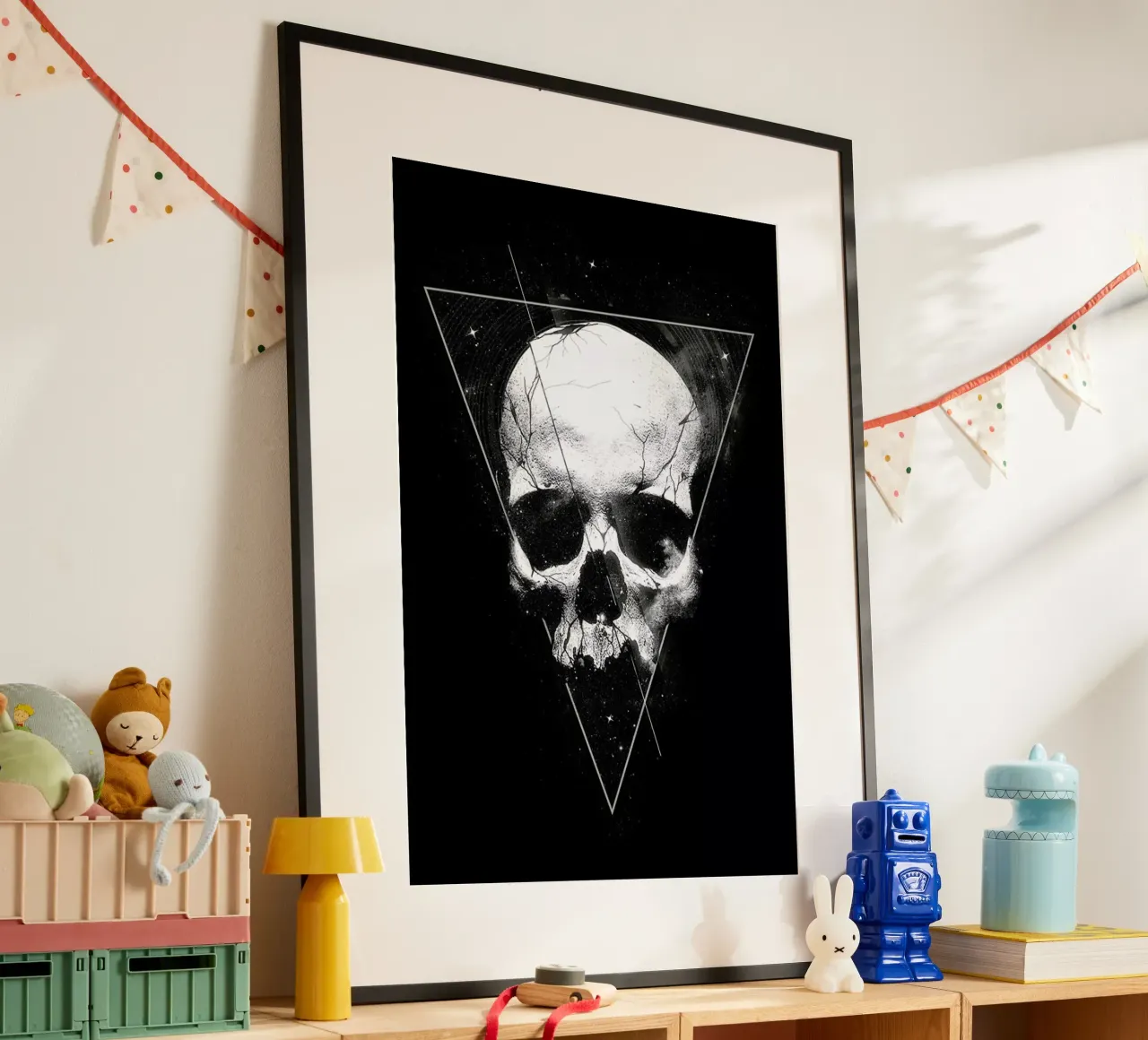 We Are All Made of Stars poster con telaio in legno da Nicebleed