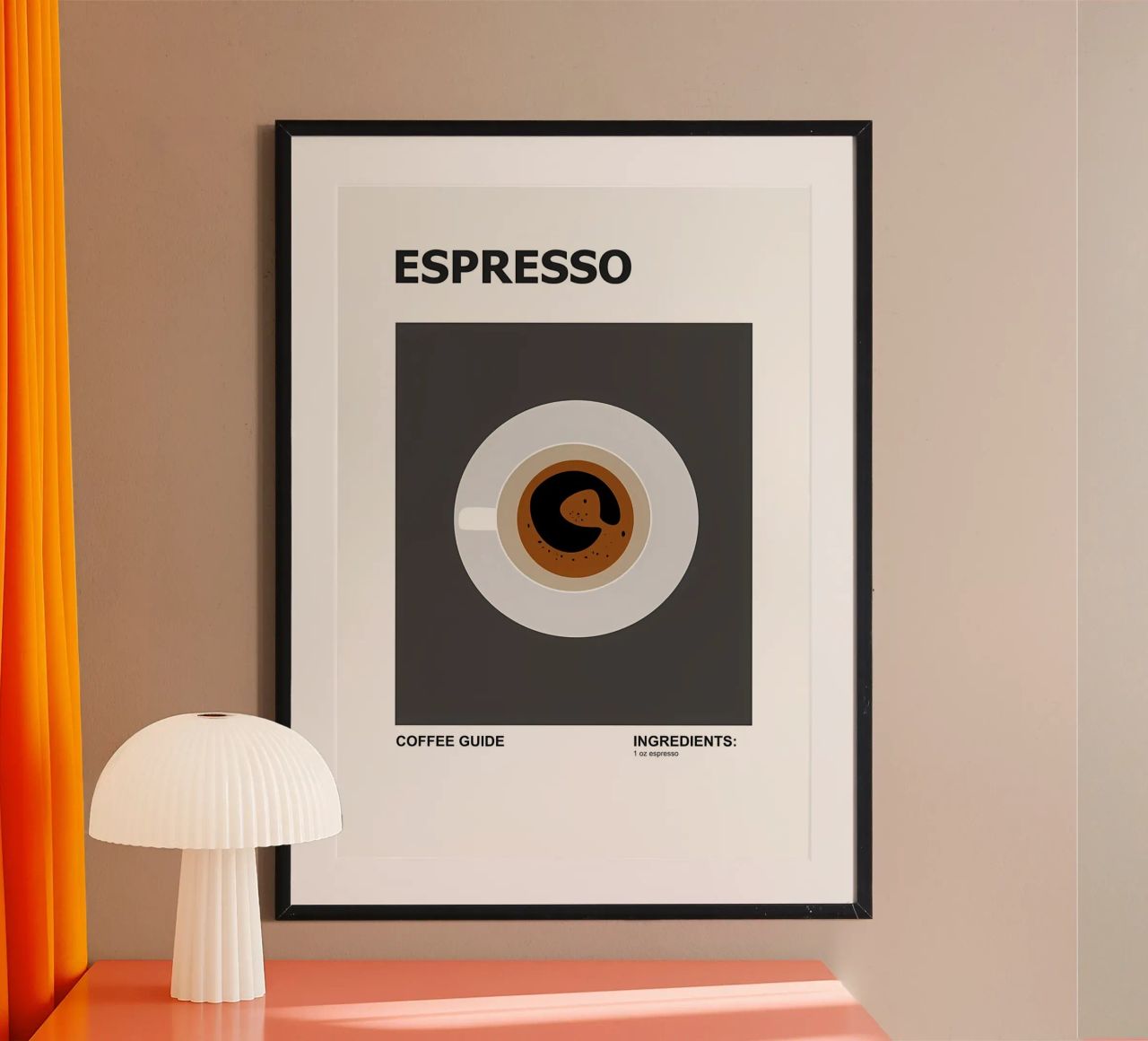 Espresso-Kaffeeführer Poster von Yeadon