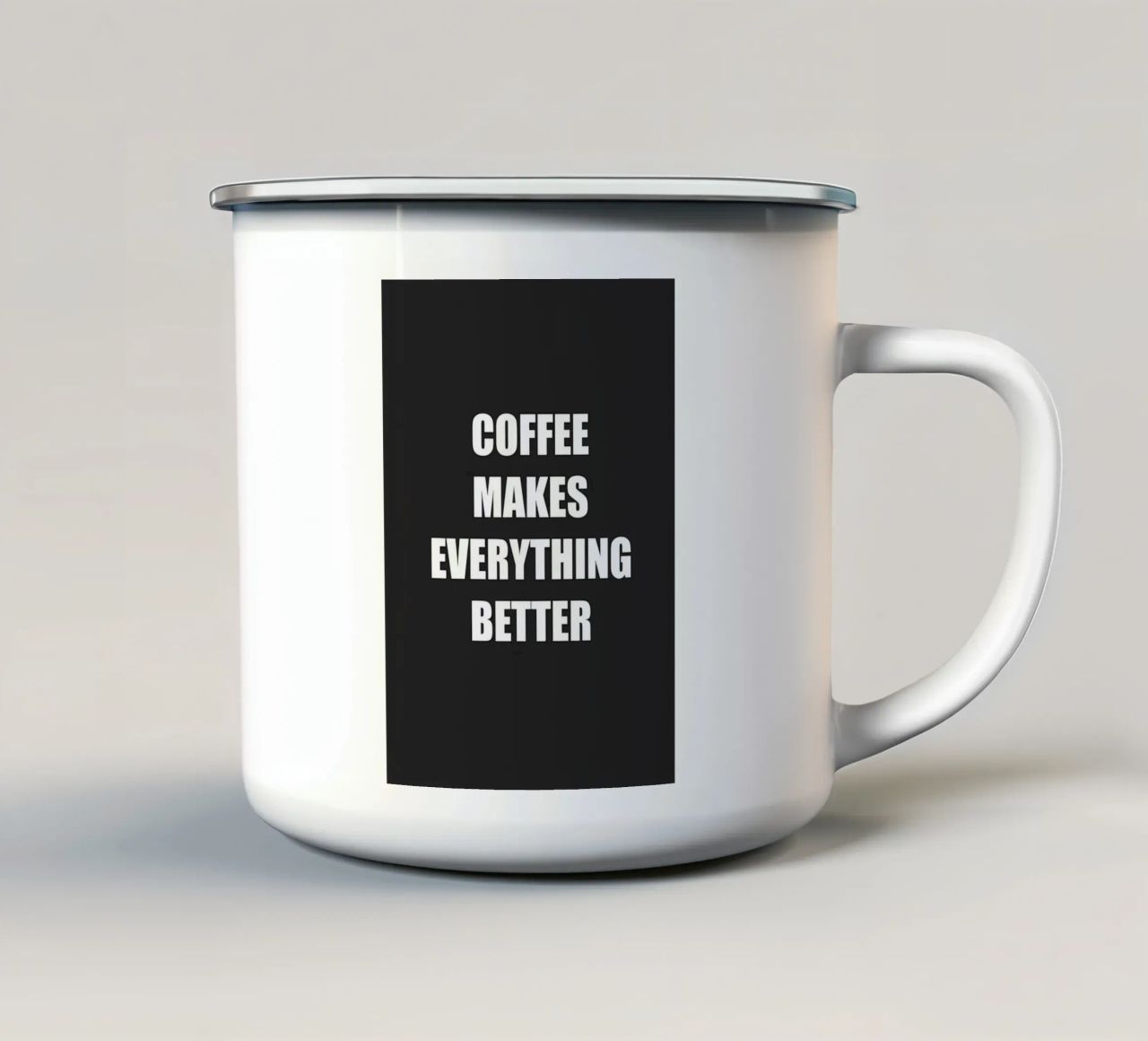 tutto meglio tazza in smalto da Book