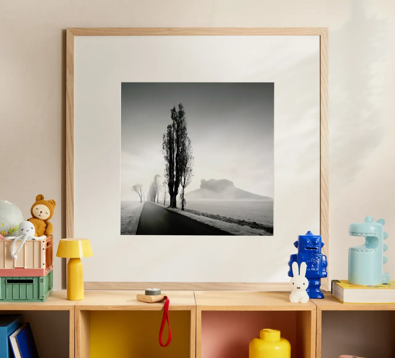 Sächsische Schweiz - Mount Lilienstein poster con telaio in plastica da Håggard Photography | Ronny Behnert