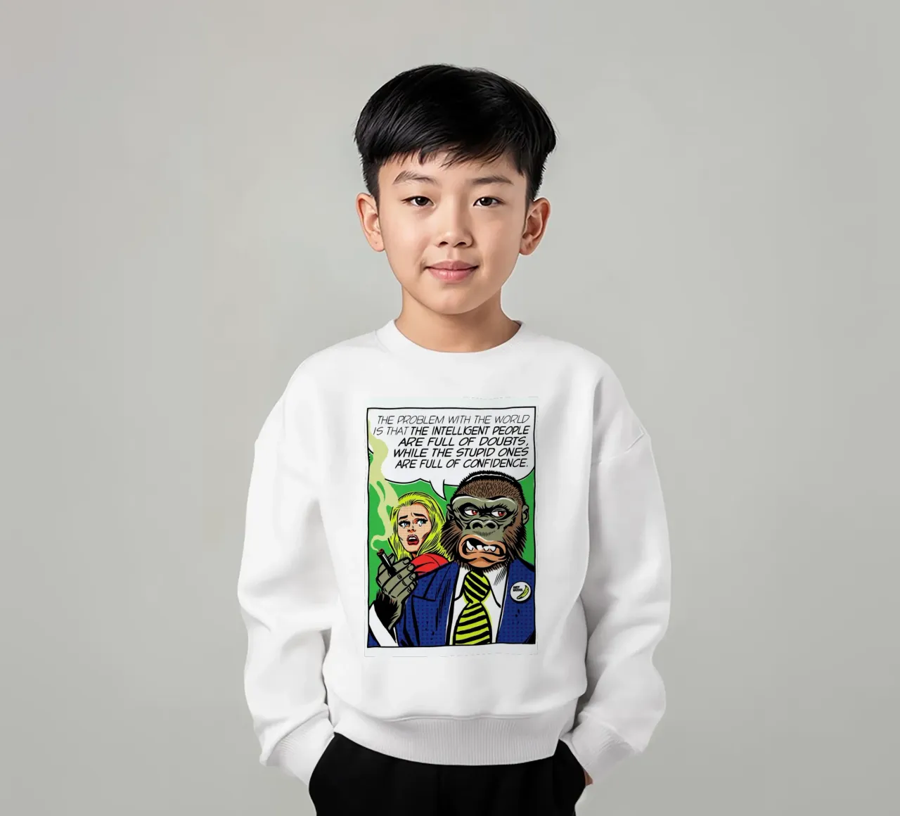 The Problem With The World kids sweatshirt by Butcher Billy