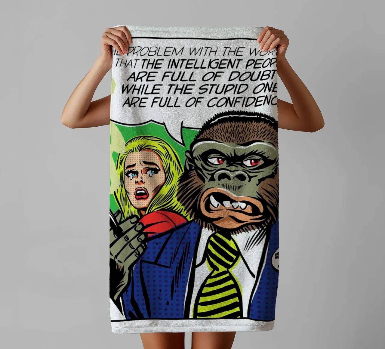 The Problem With The World towel by Butcher Billy
