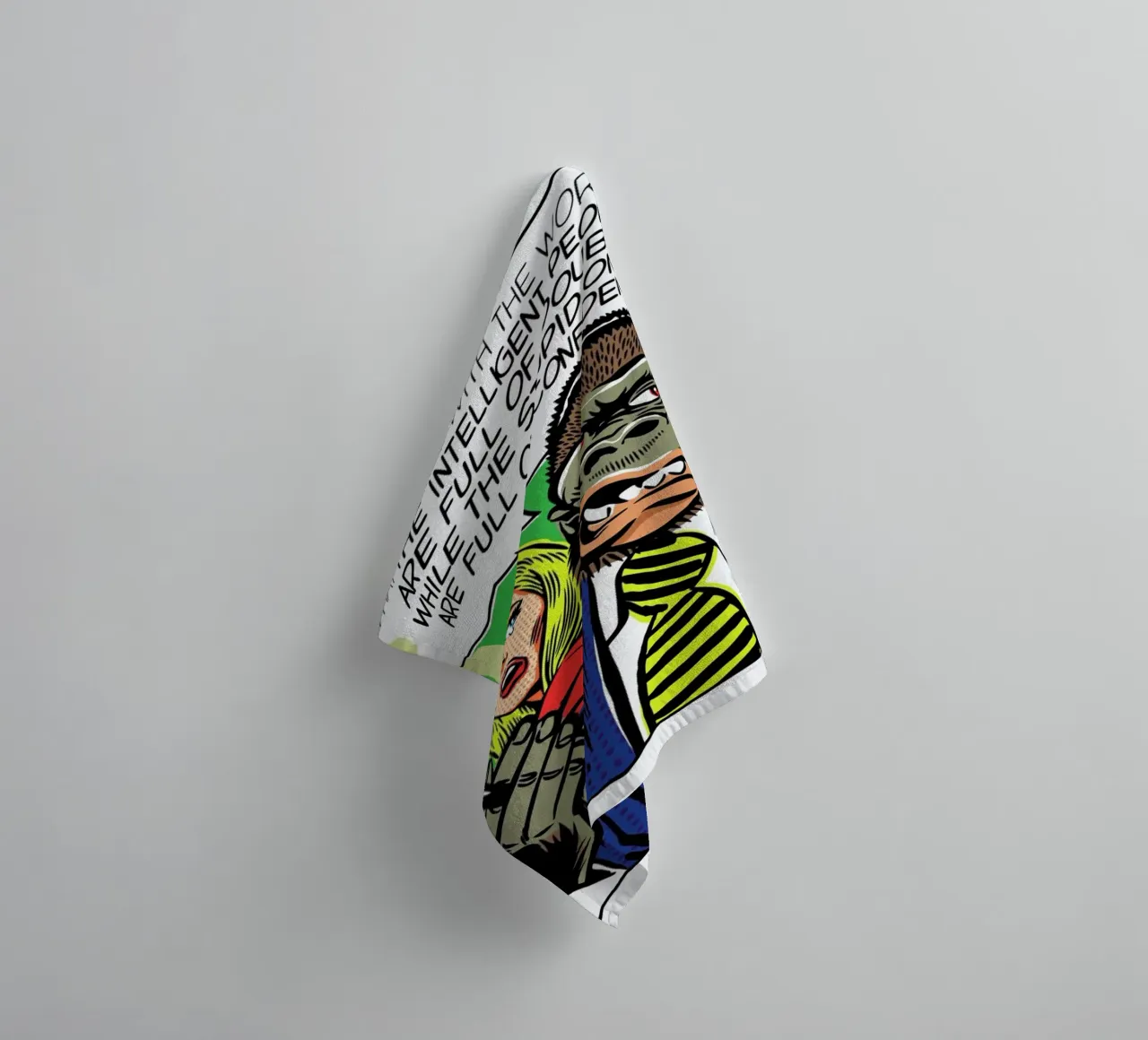 The Problem With The World towel by Butcher Billy