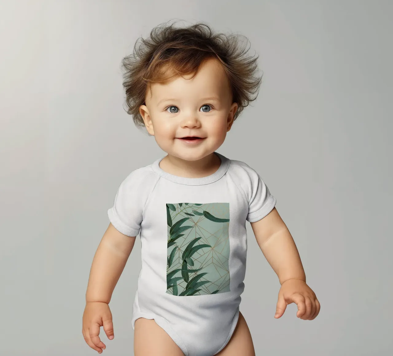 Branches And Leaves body neonato maniche corte da XOXO Arte