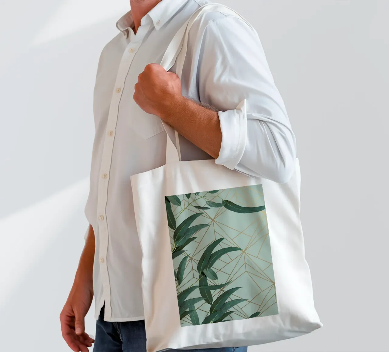 Branches And Leaves borsa in juta da XOXO Arte