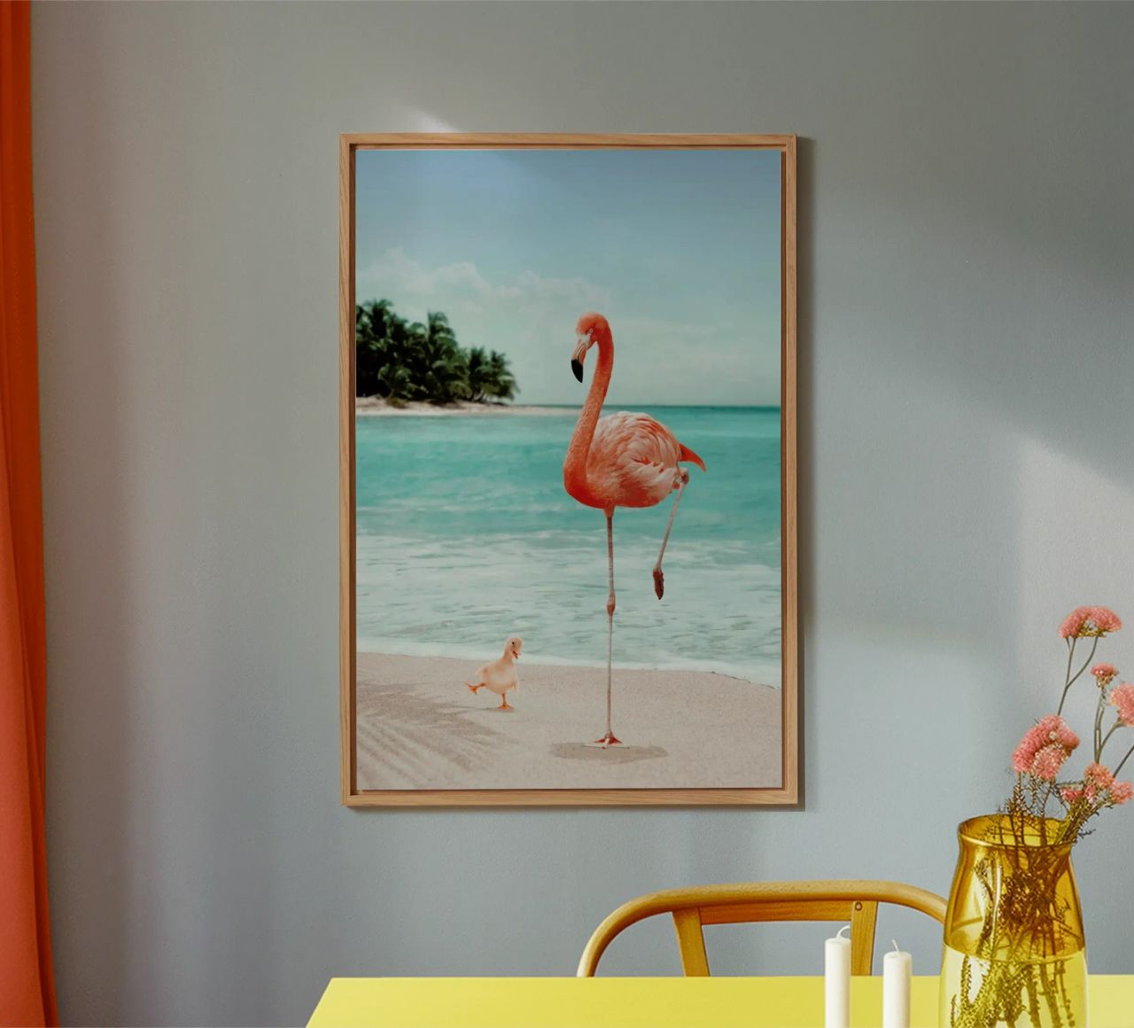Wannabe Flamingo alluminio dibond da Jonas Loose