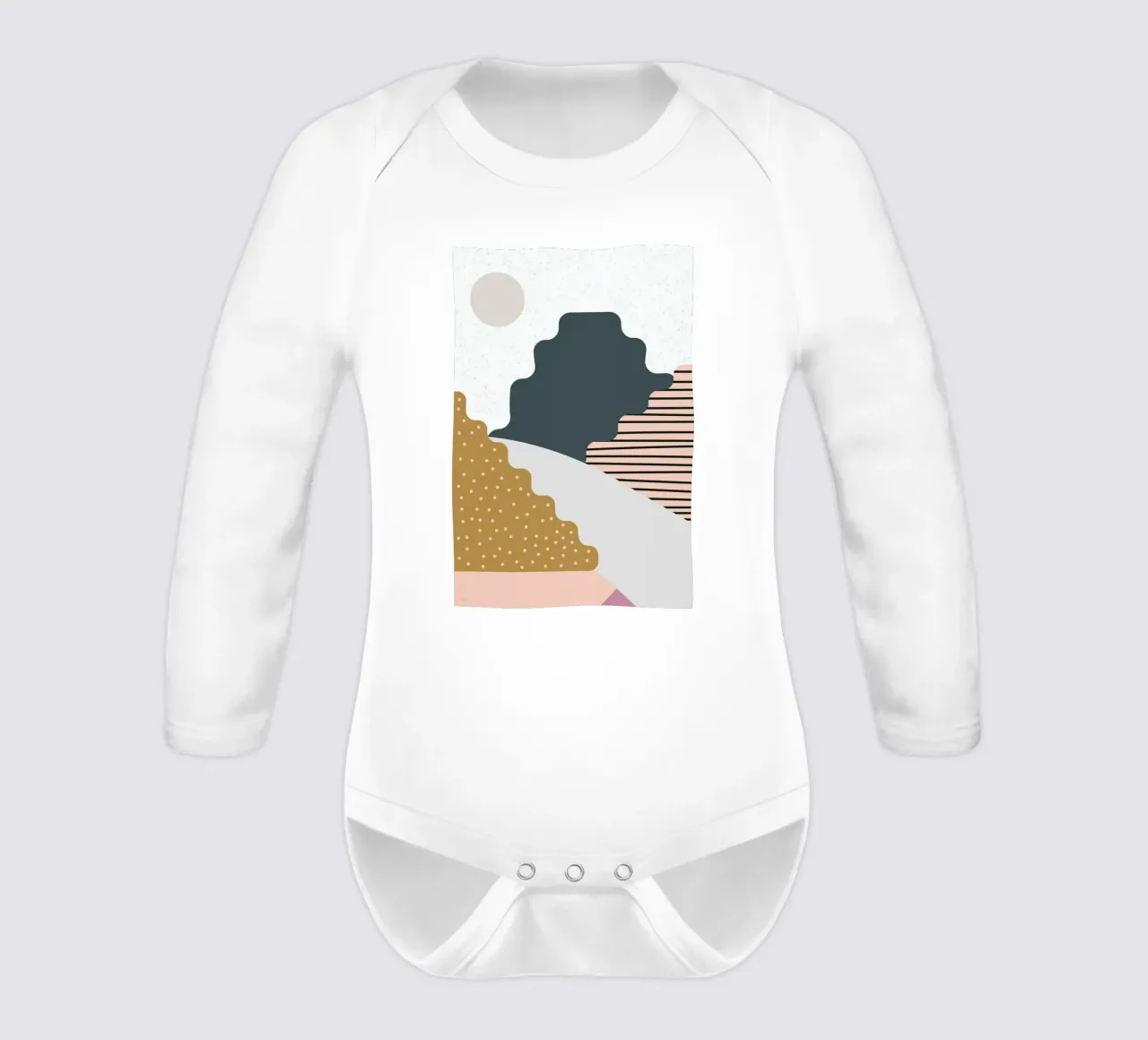Mountain Langarm Babybody von Linda Gobeta