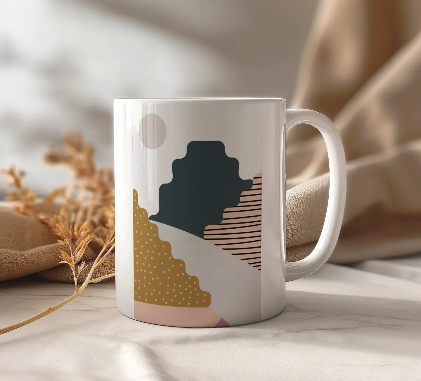 Mountain ceramic mug by Linda Gobeta