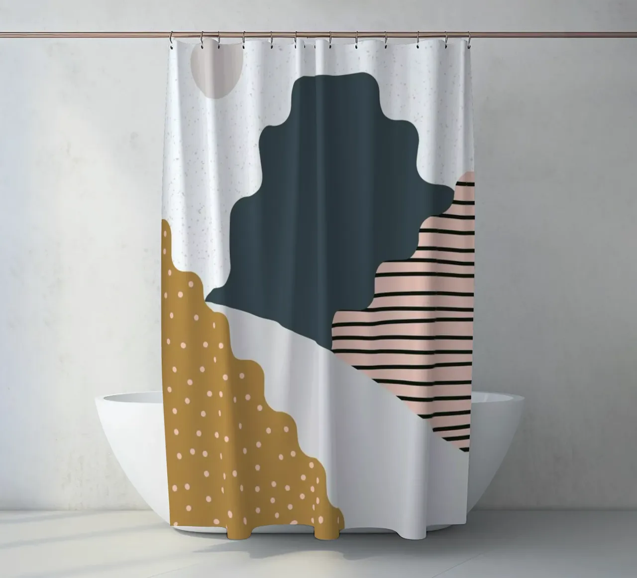 Mountain shower curtain by Linda Gobeta