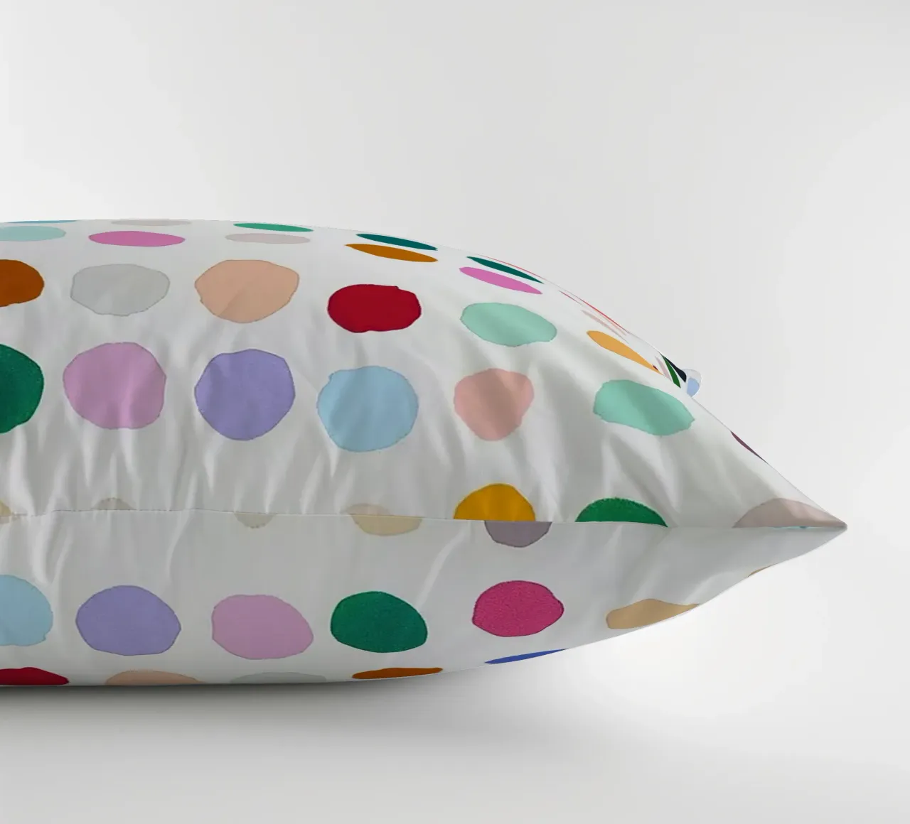Polkadots Puntini astratti Bianco Colorato Colorato Minimale cuscino da Nikis Art Studio