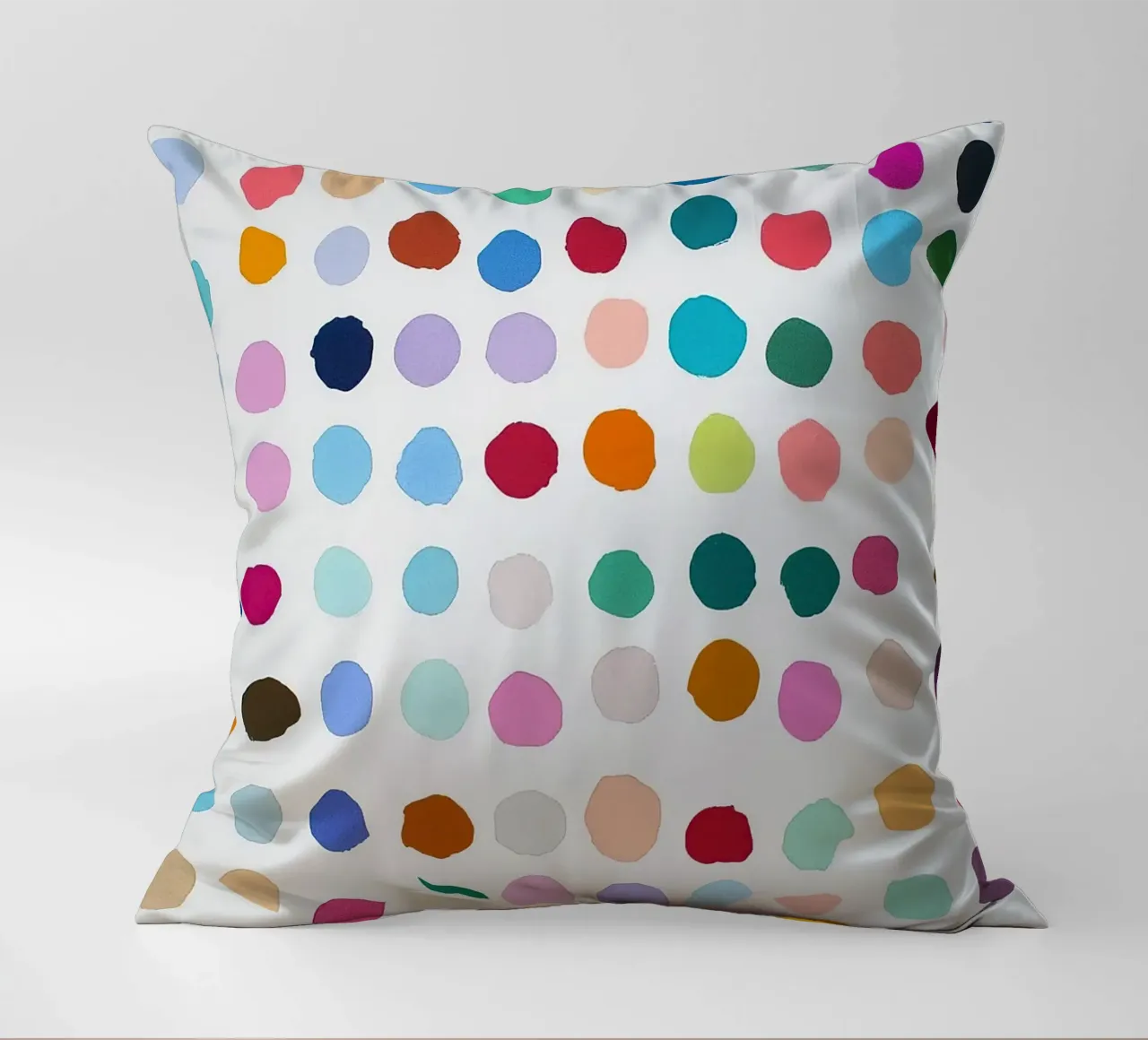 Polkadots Puntini astratti Bianco Colorato Colorato Minimale cuscino da Nikis Art Studio