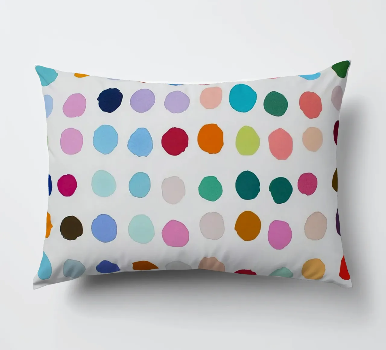 Polkadots Puntini astratti Bianco Colorato Colorato Minimale cuscino da Nikis Art Studio