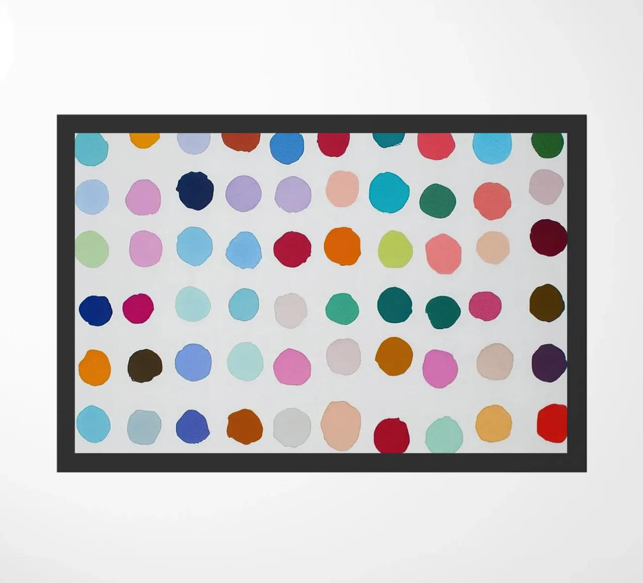 Polkadots Puntini astratti Bianco Colorato Colorato Minimale zerbino da Nikis Art Studio