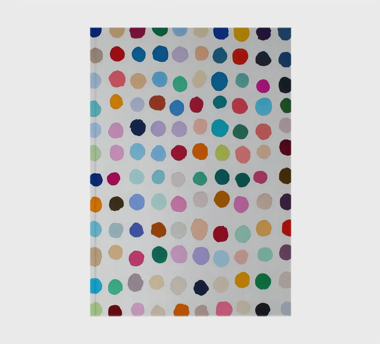 Polkadots Abstract Dots White Colourful Colourful Minimal notebook by Nikis Art Studio