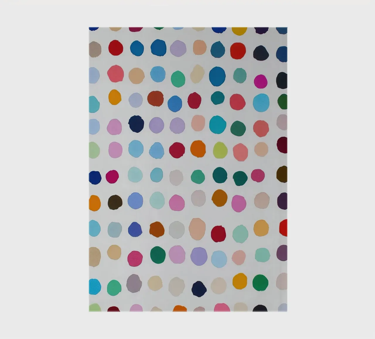 Polkadots Abstract Dots White Colourful Colourful Minimal notebook by Nikis Art Studio