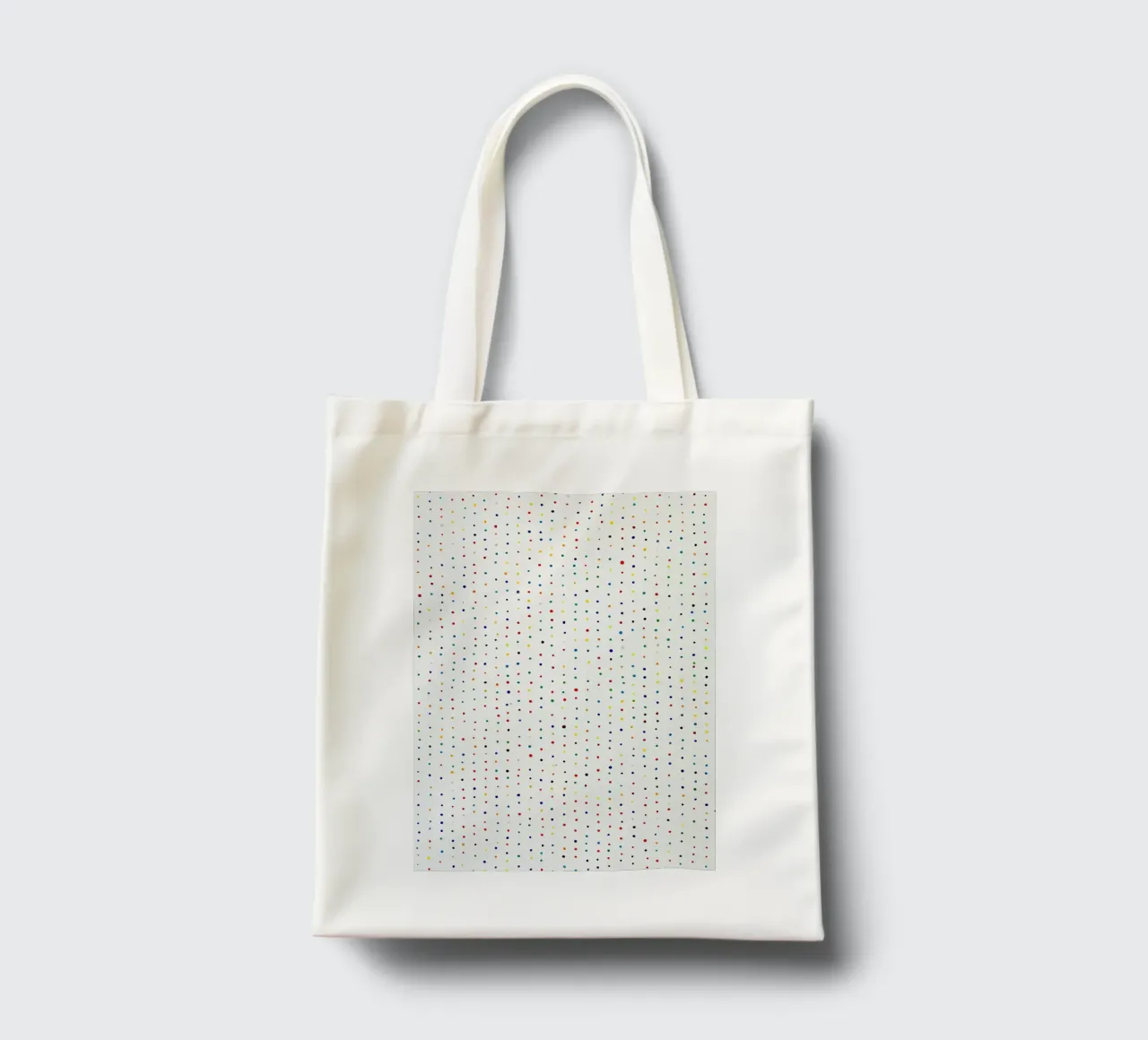 Polkadots Abstract Dots White Colourful Colourful Minimal tote bag by Nikis Art Studio