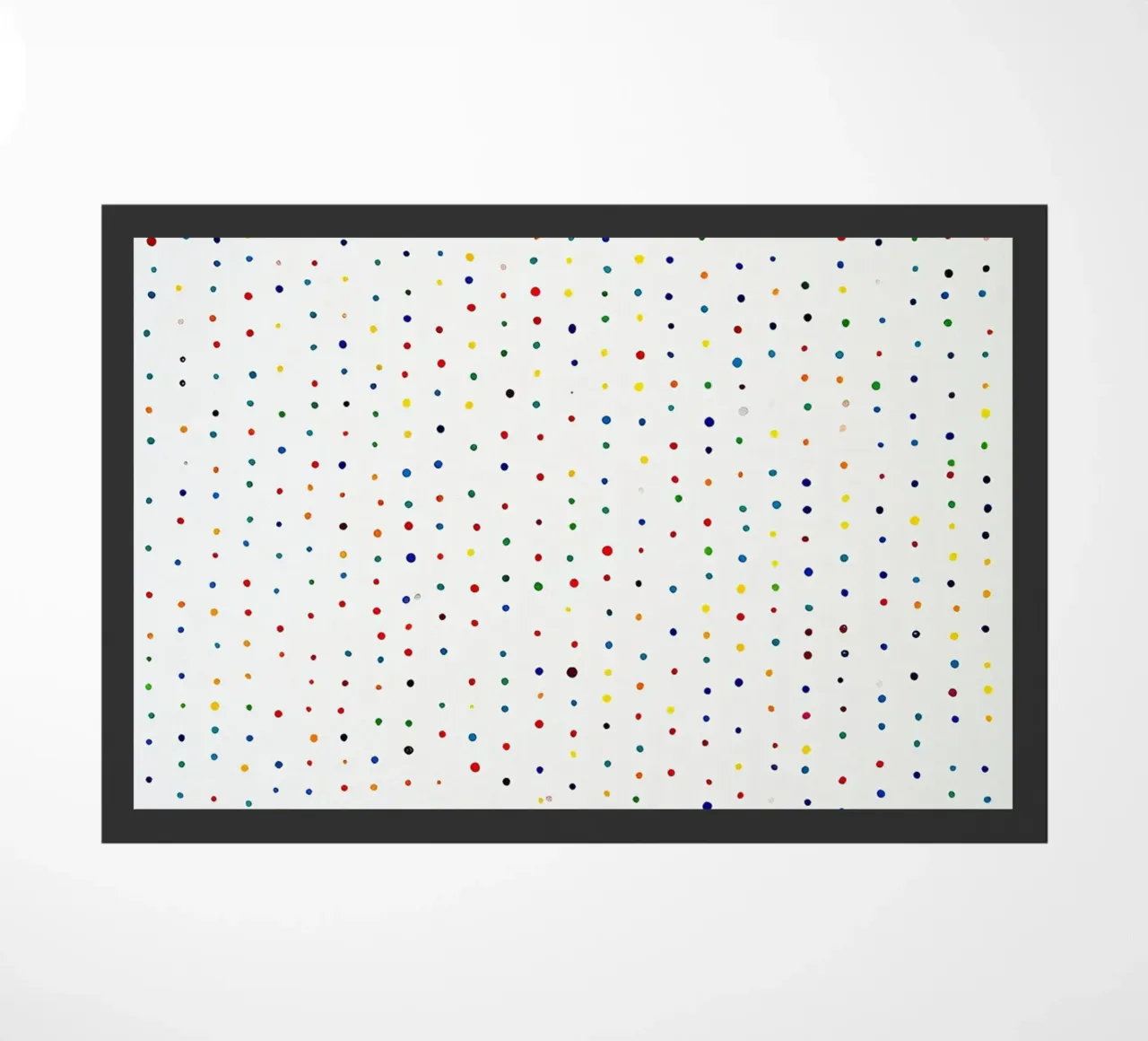 Polkadots Puntini astratti Bianco Colorato Colorato Minimale zerbino da Nikis Art Studio