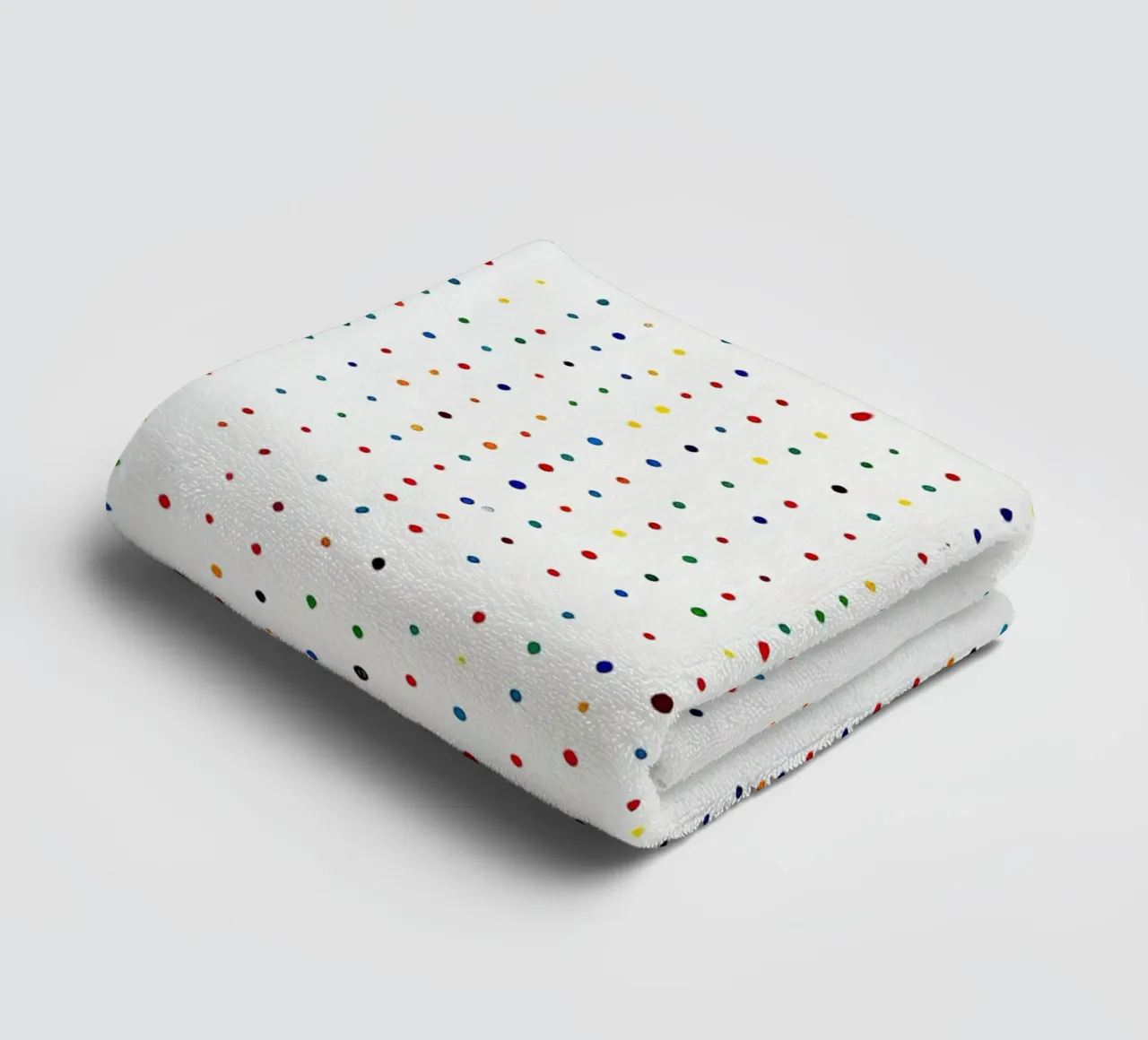 Polkadots Abstrait Points Blancs Coloré Minimal serviette de bain de Nikis Art Studio