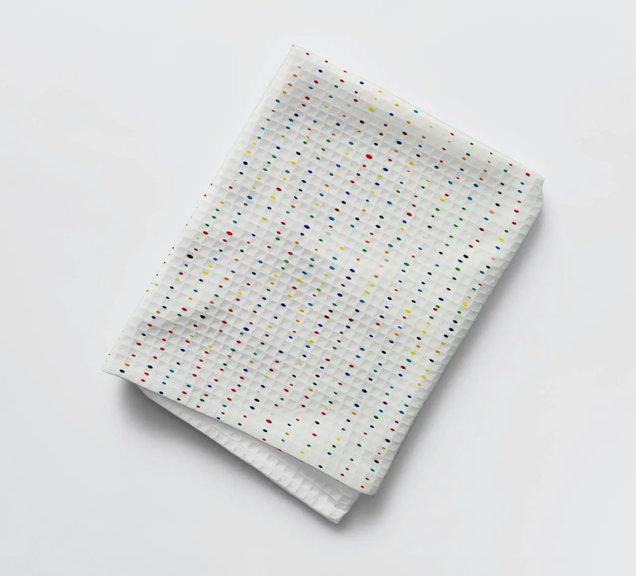 Polkadots Abstrait Points Blancs Coloré Minimal torchon de Nikis Art Studio