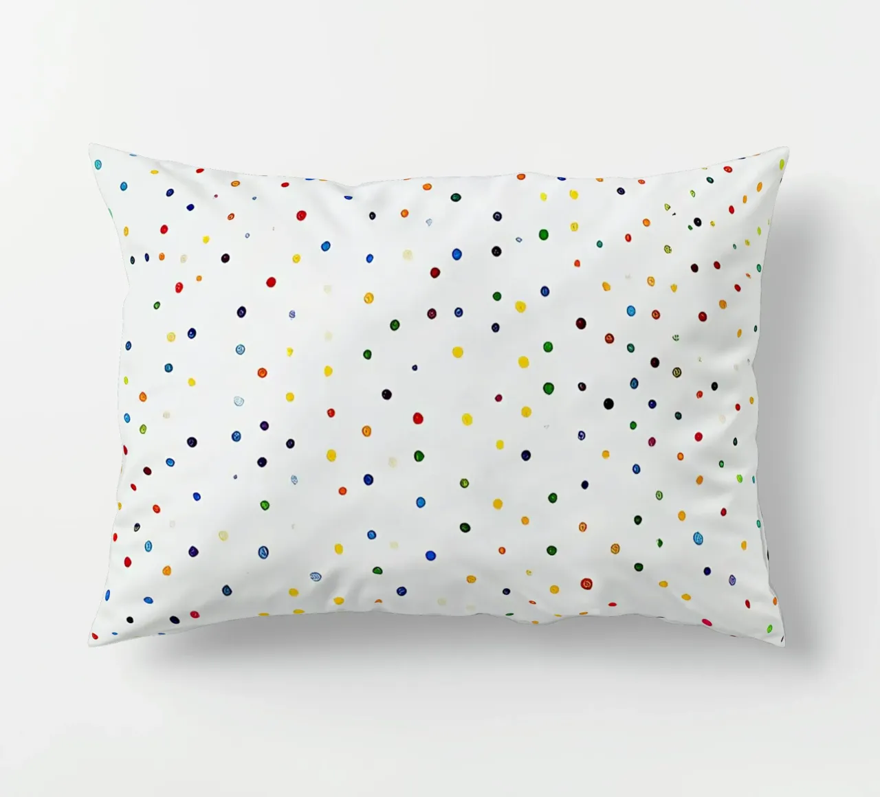 Polkadots Puntini astratti Bianco Colorato Colorato Minimale cuscino da Nikis Art Studio