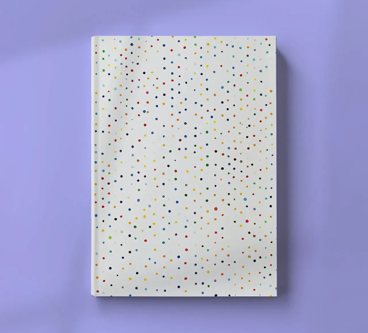 Polkadots Abstract Dots White Colourful Colourful Minimal notebook by Nikis Art Studio
