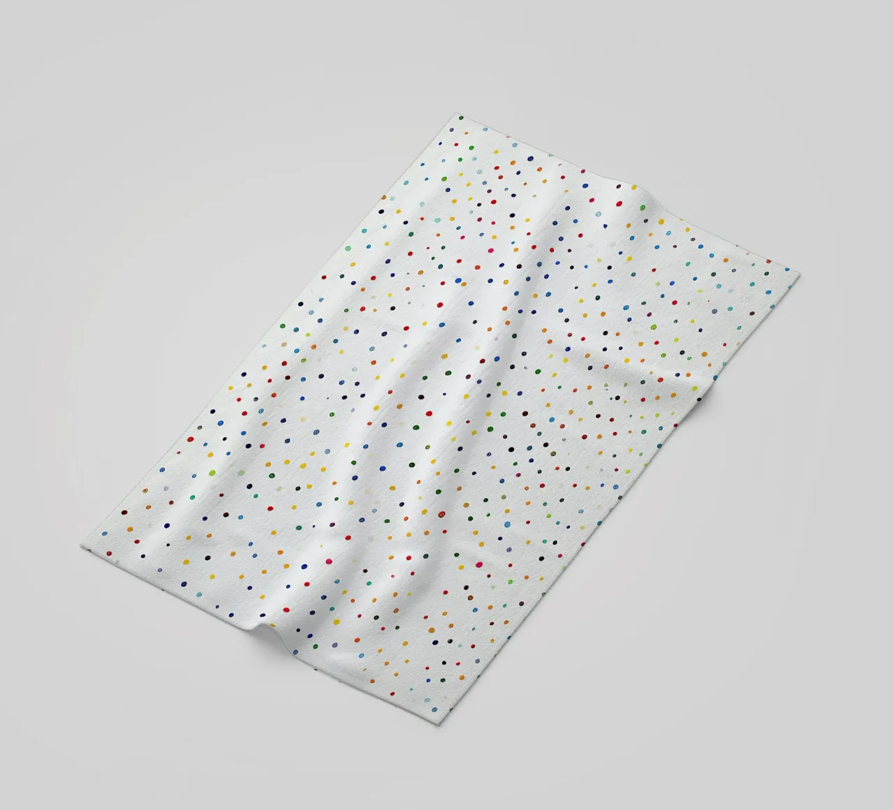 Polkadots Puntini astratti Bianco Colorato Colorato Minimale telo mare da Nikis Art Studio