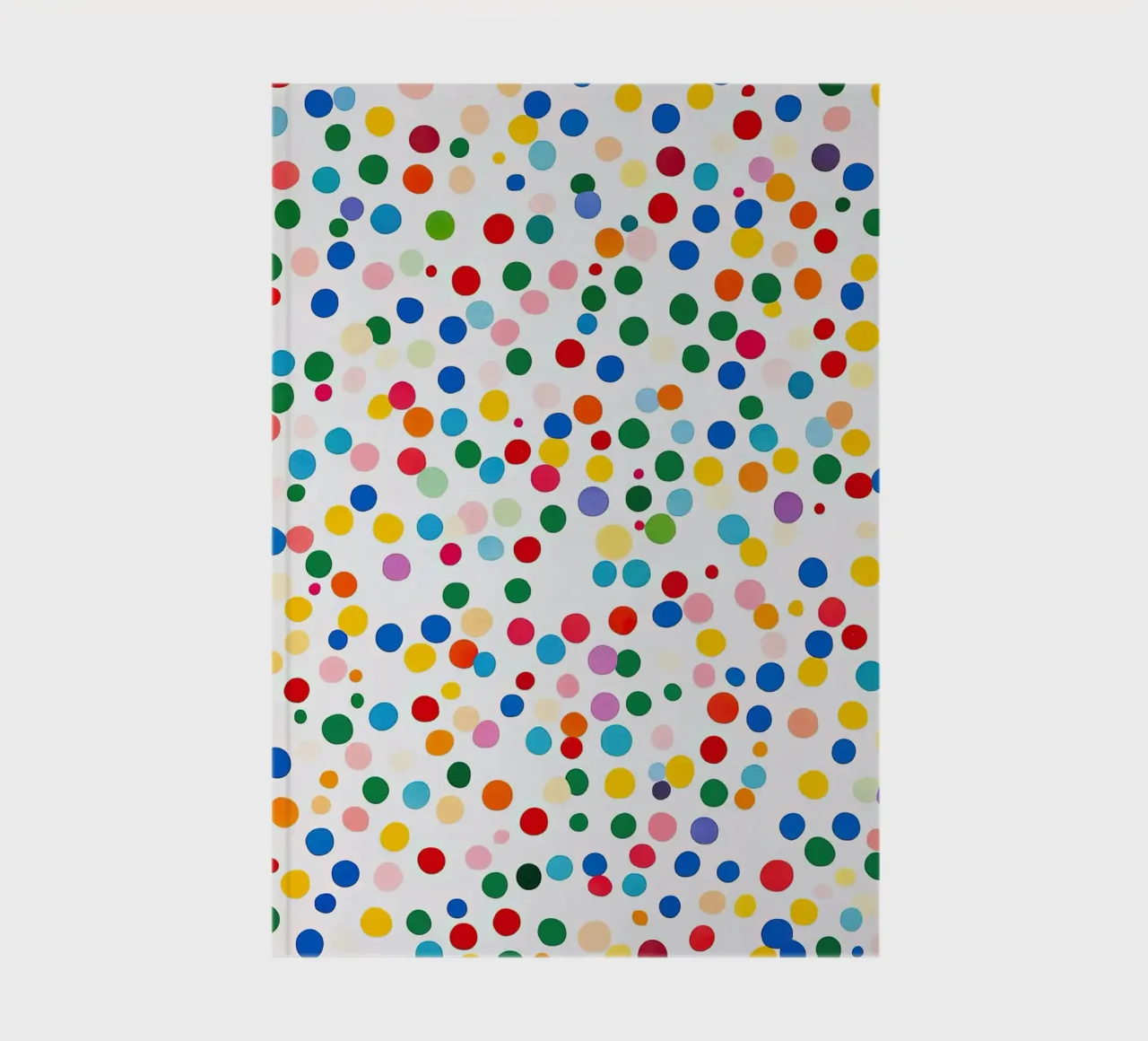 Polkadots Abstract Dots White Colourful Colourful Minimal notebook by Nikis Art Studio