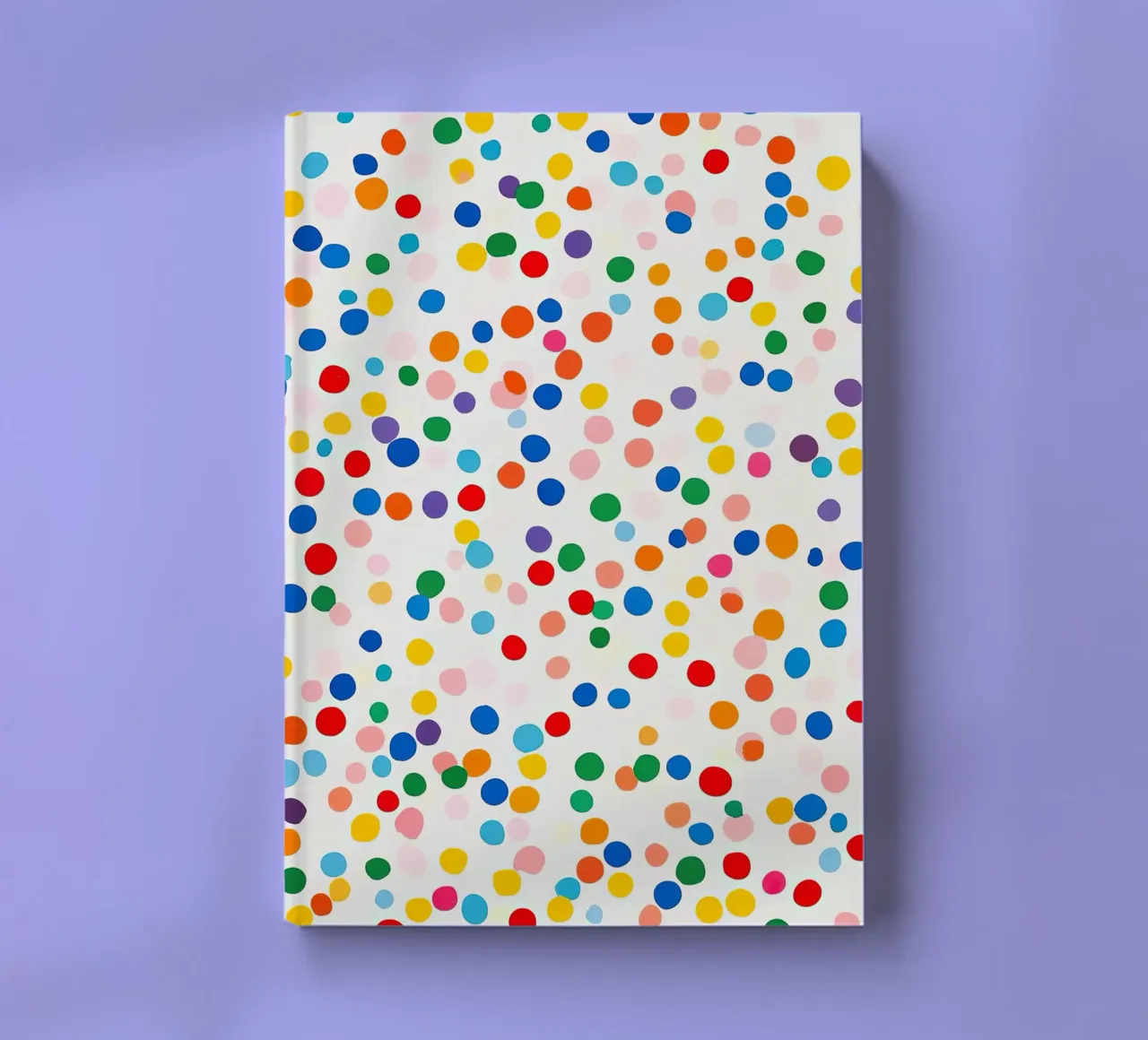 Polkadots Abstract Dots White Colourful Colourful Minimal notebook by Nikis Art Studio