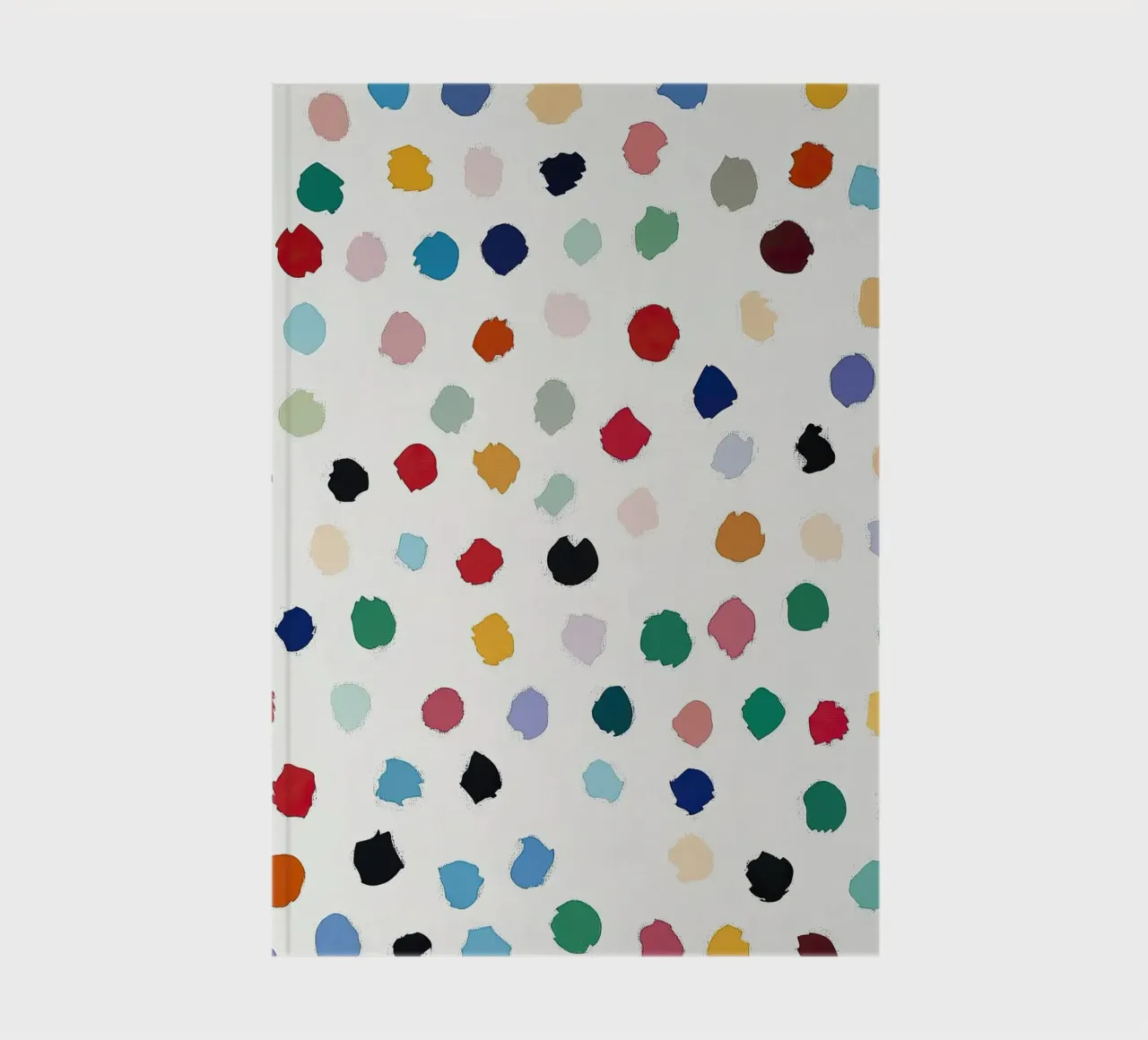 Polkadots Abstract Dots White Colourful Colourful Minimal notebook by Nikis Art Studio