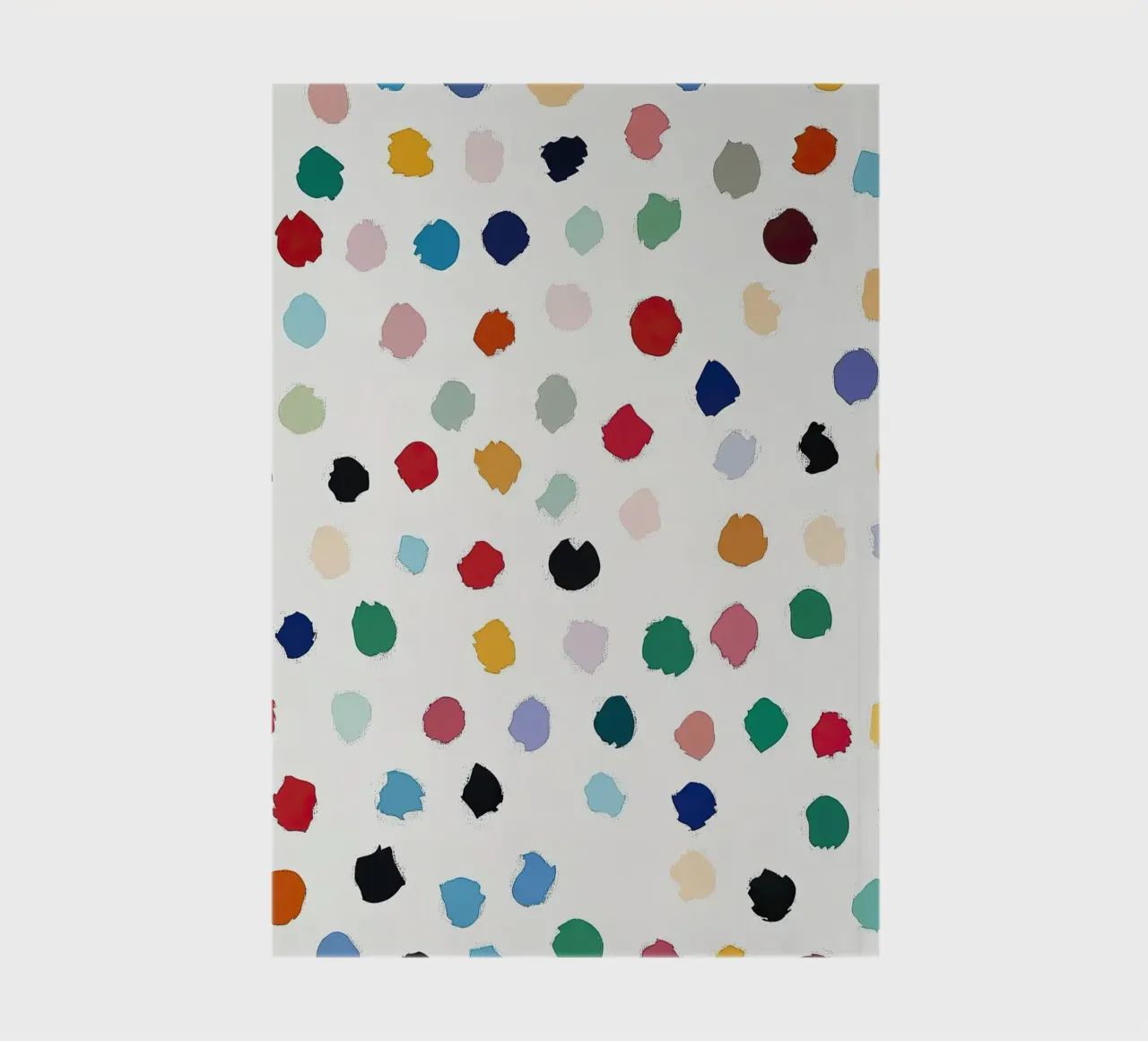 Polkadots Abstract Dots White Colourful Colourful Minimal notebook by Nikis Art Studio