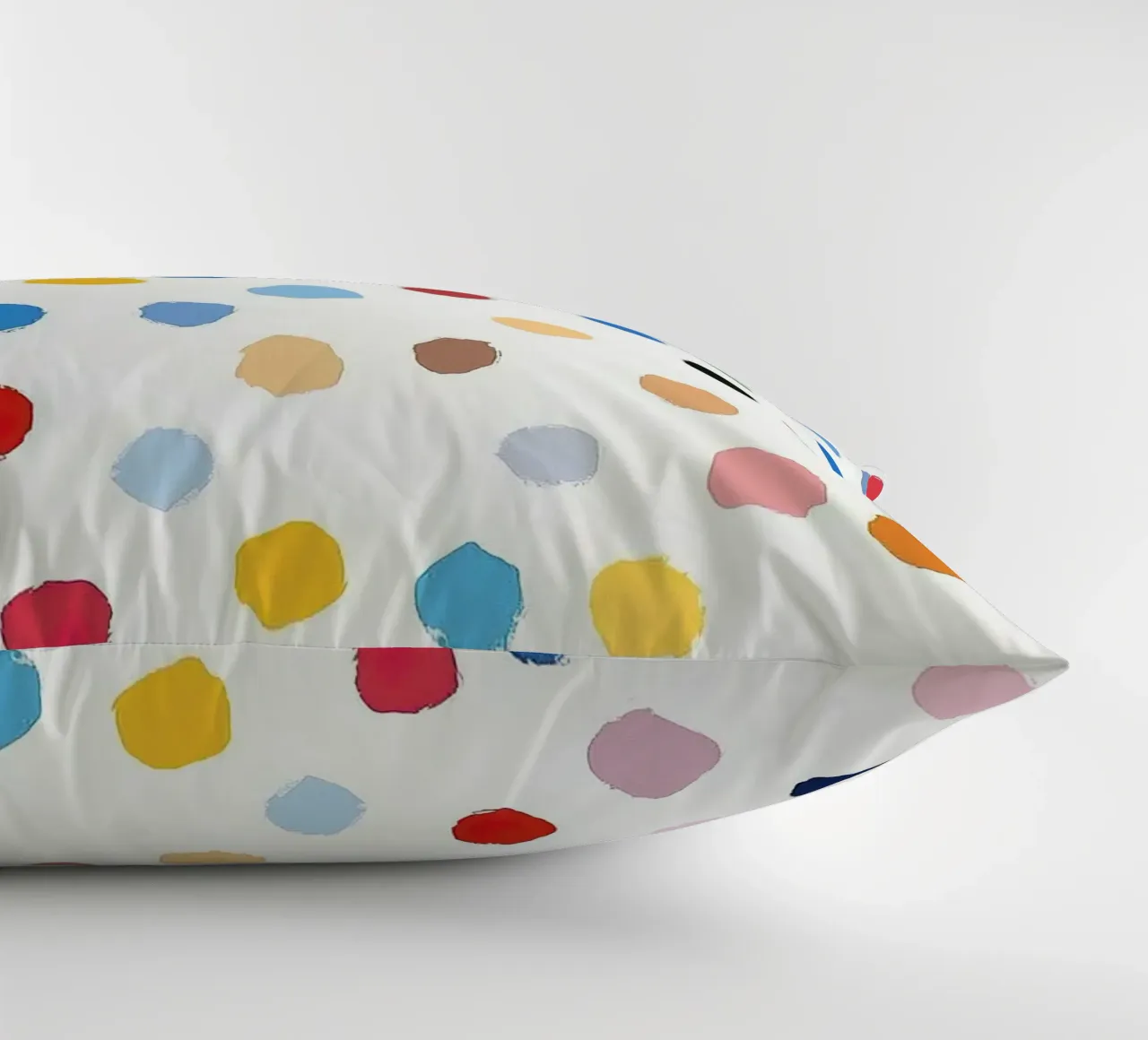 Polkadots Puntini astratti Bianco Colorato Colorato Minimale cuscino da Nikis Art Studio