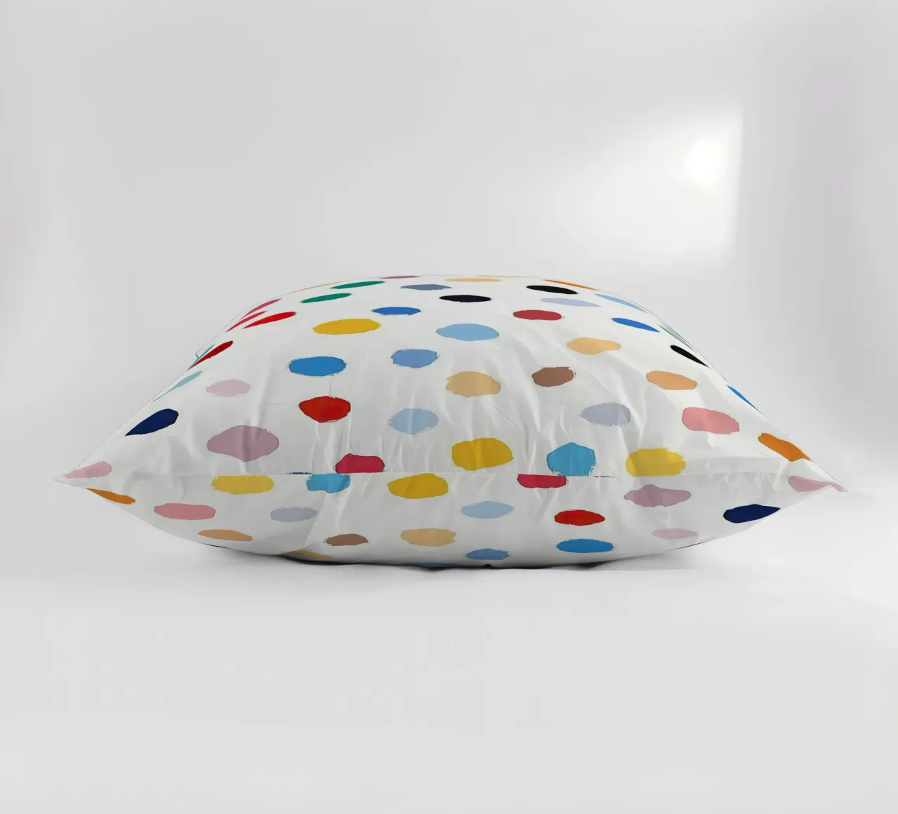 Polkadots Puntini astratti Bianco Colorato Colorato Minimale cuscino da Nikis Art Studio