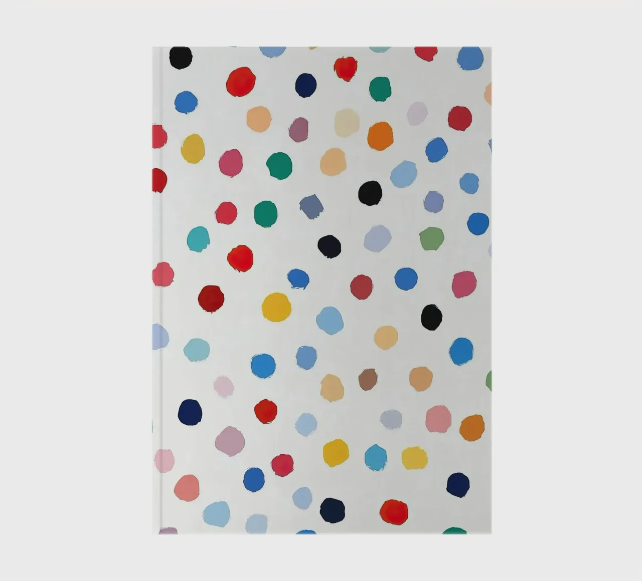 Polkadots Abstract Dots White Colourful Colourful Minimal notebook by Nikis Art Studio