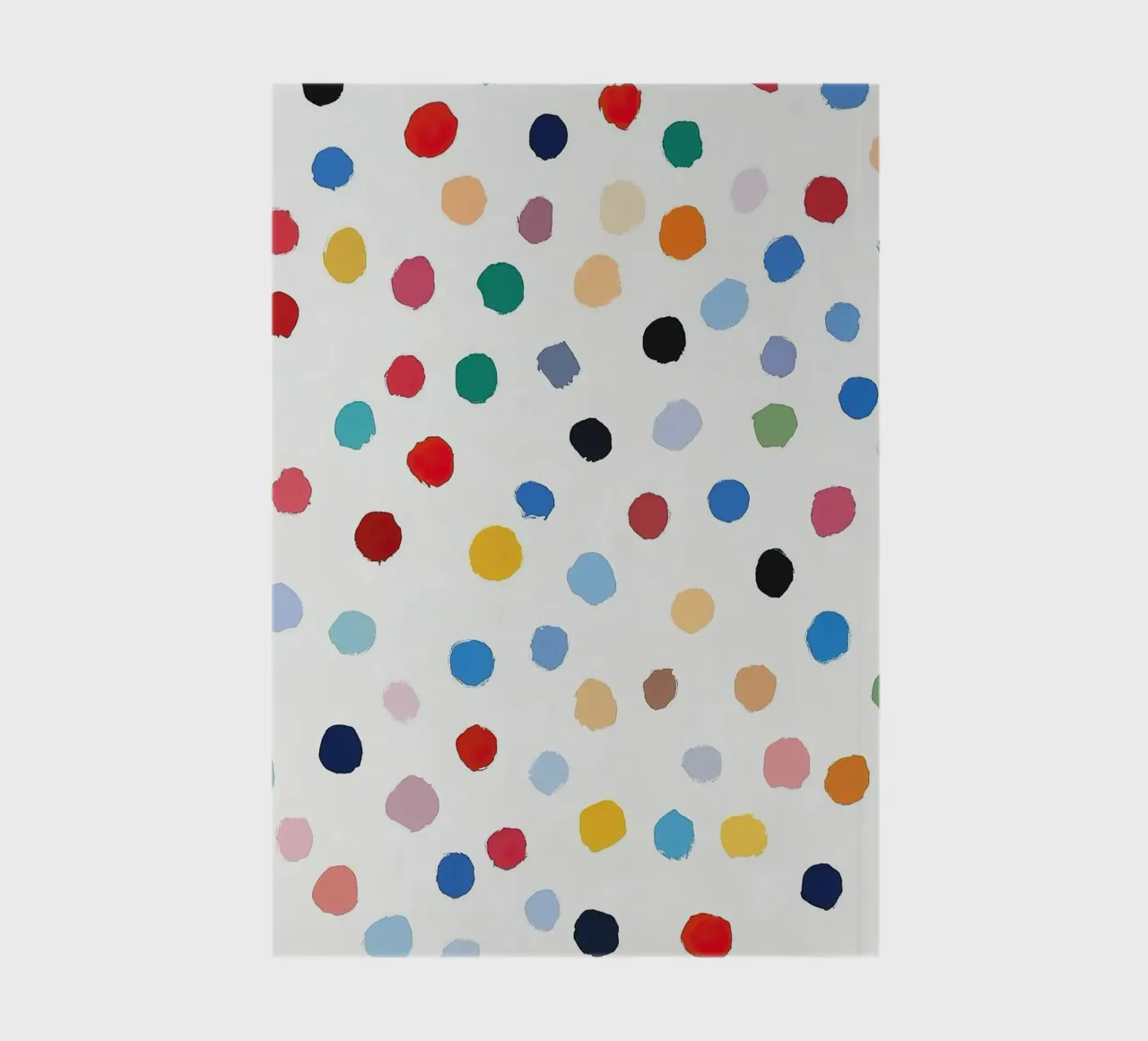 Polkadots Abstract Dots White Colourful Colourful Minimal notebook by Nikis Art Studio