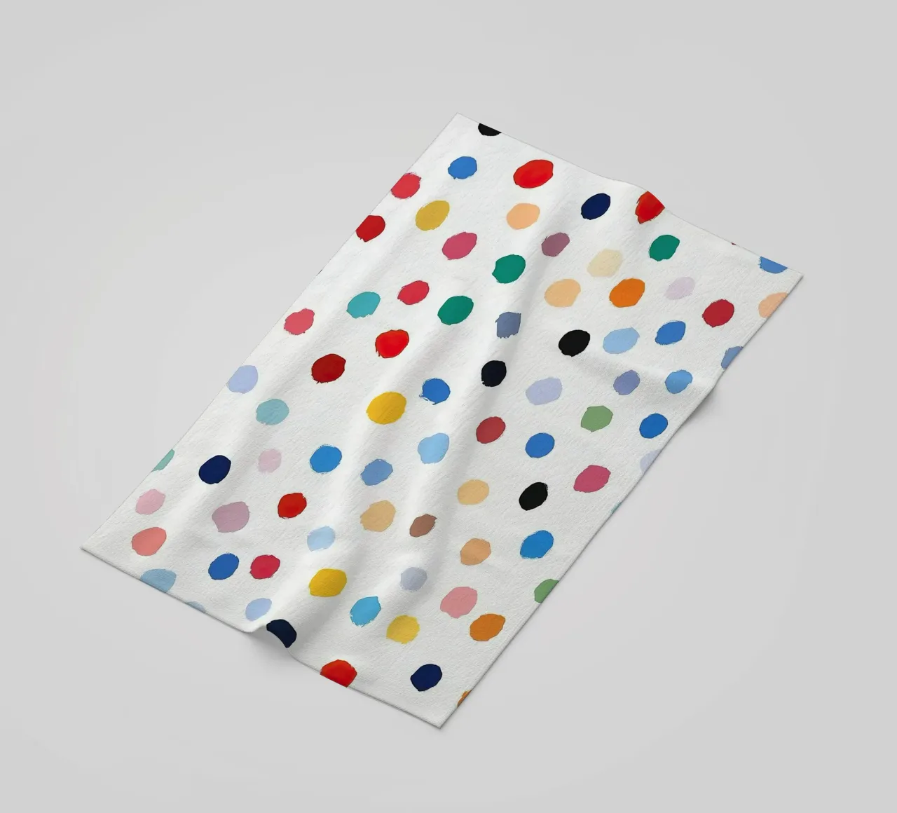 Polkadots Puntini astratti Bianco Colorato Colorato Minimale telo mare da Nikis Art Studio