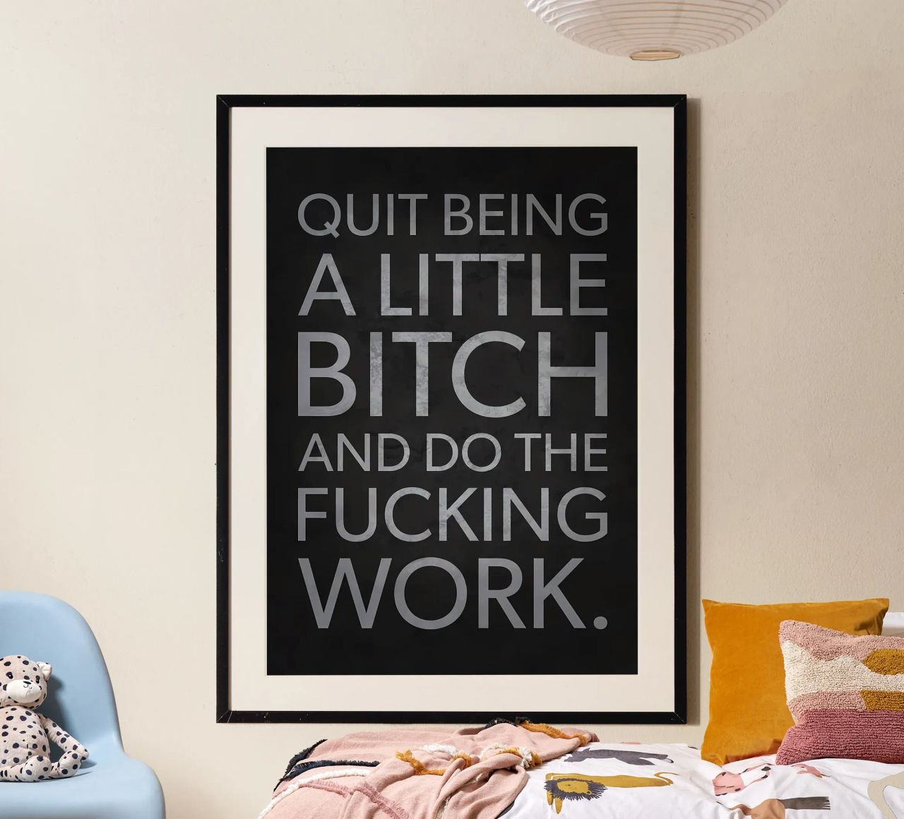 Het werk doen poster van Raegen