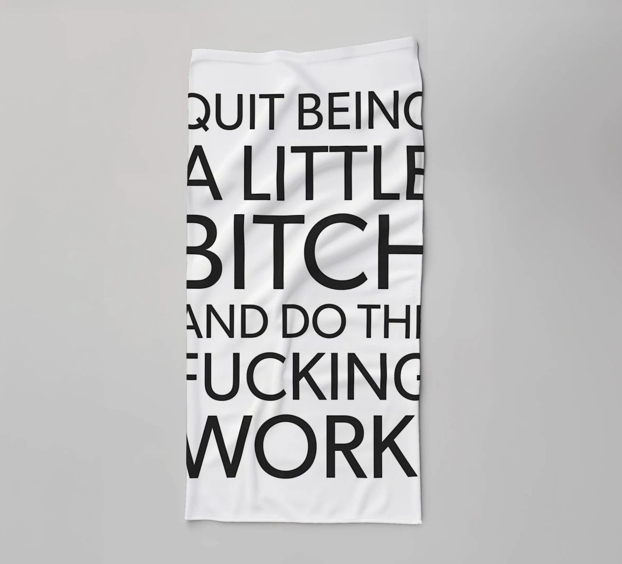 Do The Work towel by Raegen
